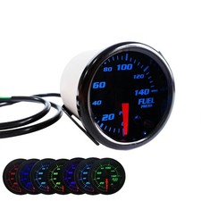 52mm Fuel Pressure Gauge 2-116 Tinted Display 7 Color Options 0-140 Psi