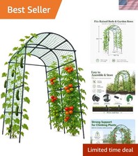 Enrejado de arco de jardín que ahorra espacio para trepar verduras - Diseño de fácil montaje