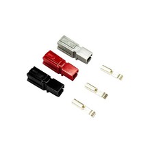 Powakaddy Lithium Battery Connector Kit Black / Red / Gray Terminals+Contacts