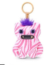 NEW SHIPS FREE Fuggler Baby Pinkles 3.5" WIDE EYED WEIRDO Pink Zebra Keyring