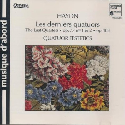 Quatuor Festetics: Haydn: Les Derniers Quatuors MUSIC AUDIO CD classical chamber