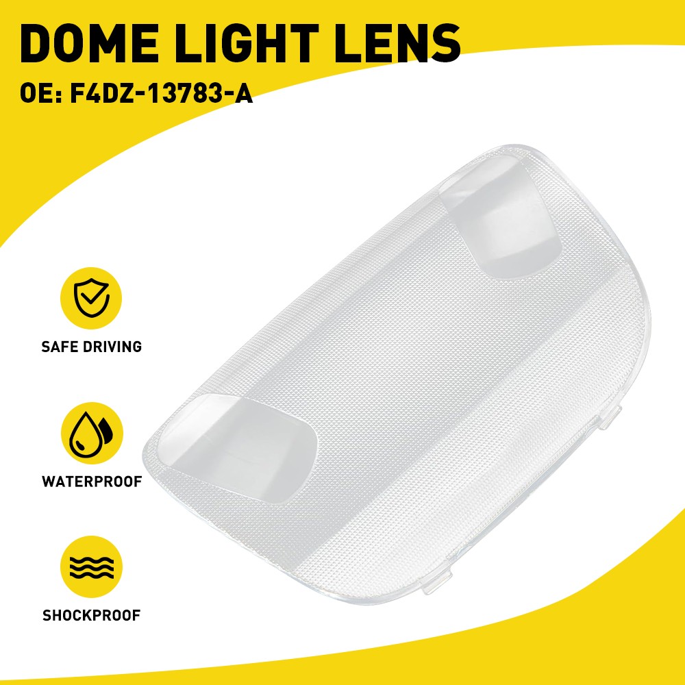 For 1995-2004 Ford F-150 F-250 Clear Lens Interior Overhead Dome