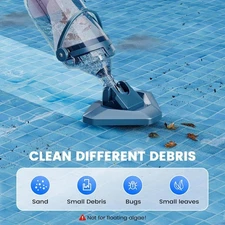 Enhulk Rechargeable Handheld Cordless Pool Vacuum for Above Ground Pool