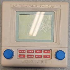 Ohio Art Etch A Sketch Animator Electronic Drawing Toy Vintage 1986