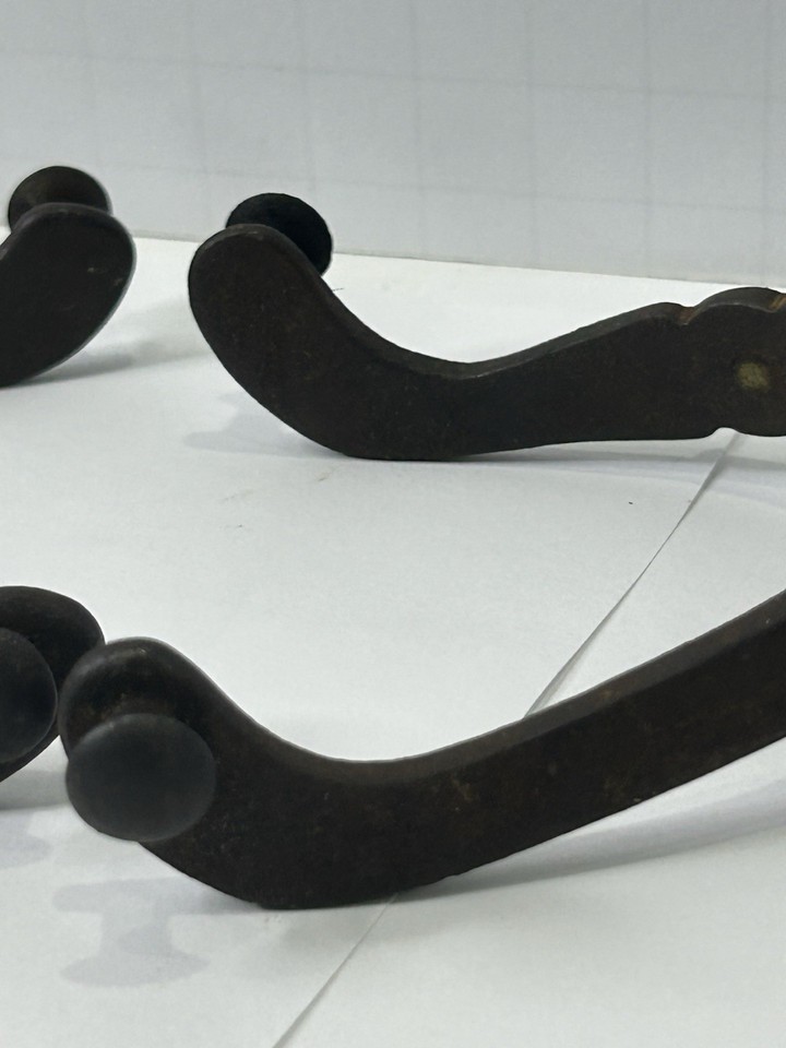 Antique Buermann - Single Spot Spurs with Drop Shank 1 3/8” Rowels 16 ...