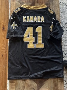 NFL Nike Youth Large Kamara New Orleans Saints Black and Gold Jersey