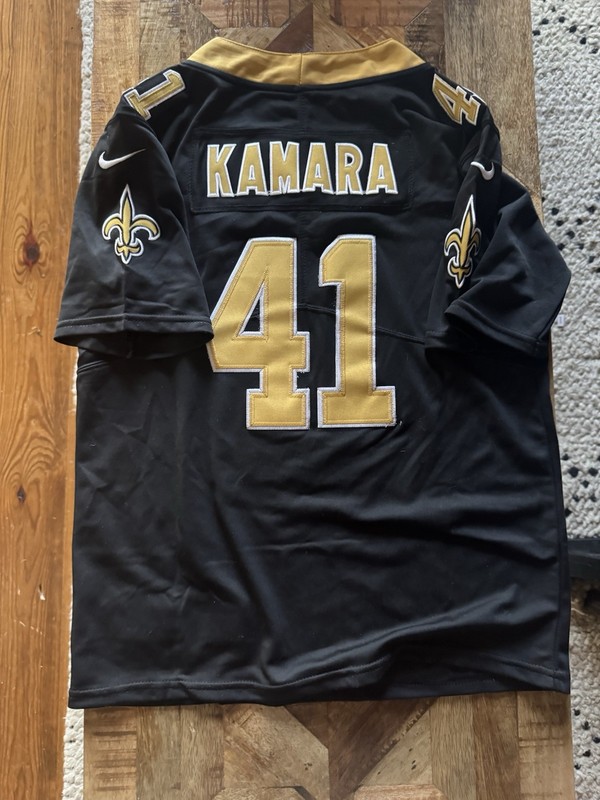 NFL Nike Youth Large Kamara New Orleans Saints Black and Gold Jersey