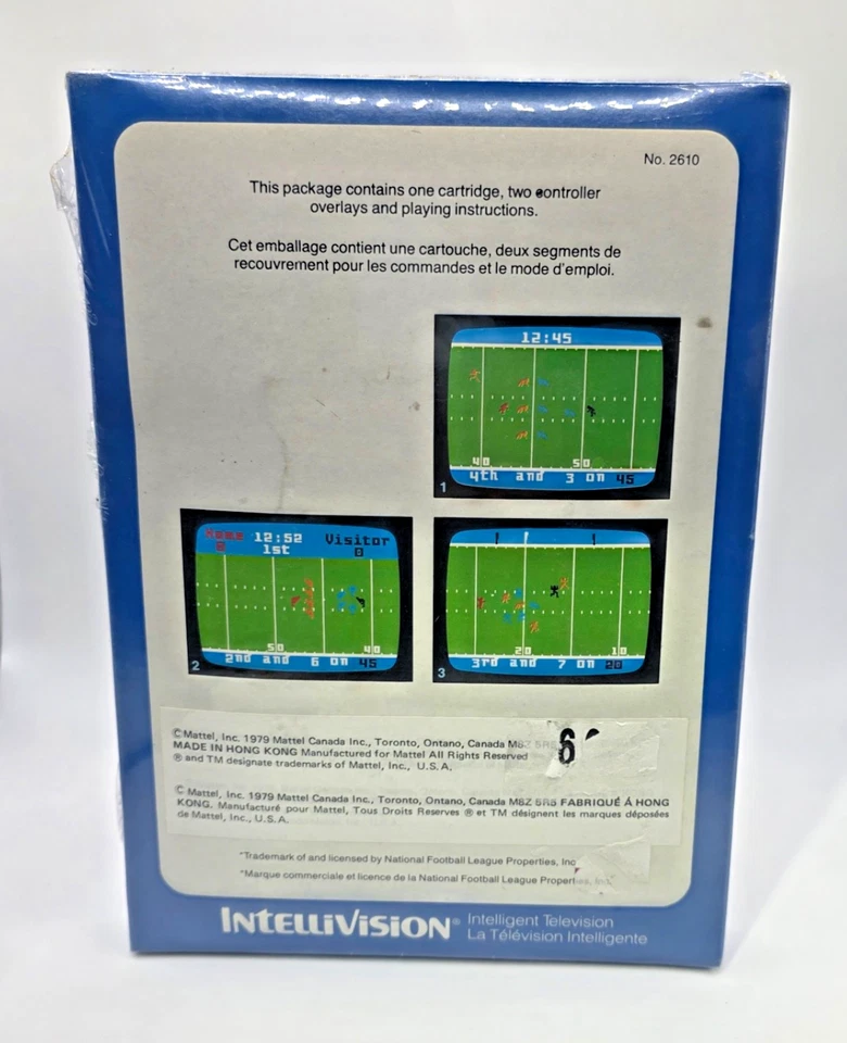 NFL Football Intellivision Game - Factory Sealed 1st NFL Licensed Game N.M. - Image 2 of 4