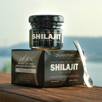 Organic 100% Pure HIMALAYAN Shilajit Resin: 25 GRAMS + Measuring Spoon