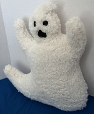 Pottery Barn Decor Ghost-Shaped Halloween Sherpa Gus Throw Pillow NWT  s