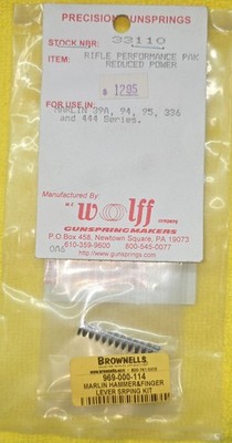 33110 WOLFF FITS MARLIN 94,95 REDUCED POWER RIFLE PERFORMANCE PAK - (MAR-24)