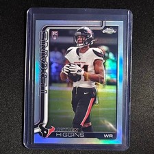🐸LX 2025 TOPPS CHROME FOOTBALL REFRACTOR RC JAYDEN HIGGINS #343
