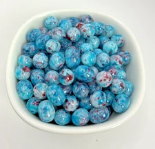 Glass Bead "Slushie" Mix round/oval Jewelry Making Bracelets 100 beads/6oz