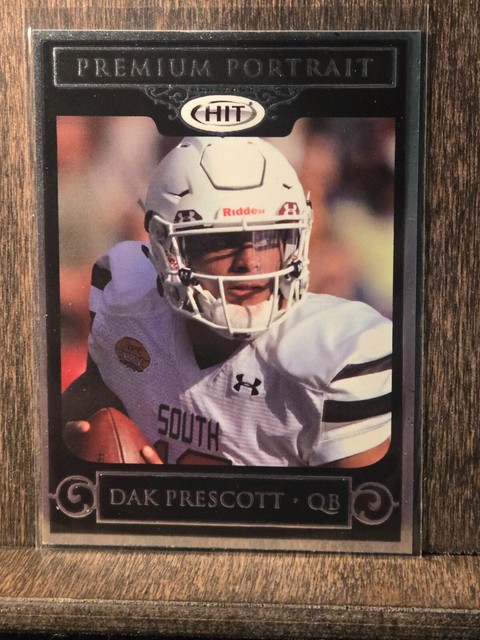 2016 SAGE HIT Premium Portrait Dak Prescott RC Mississippi State Bulldogs Cowboy
