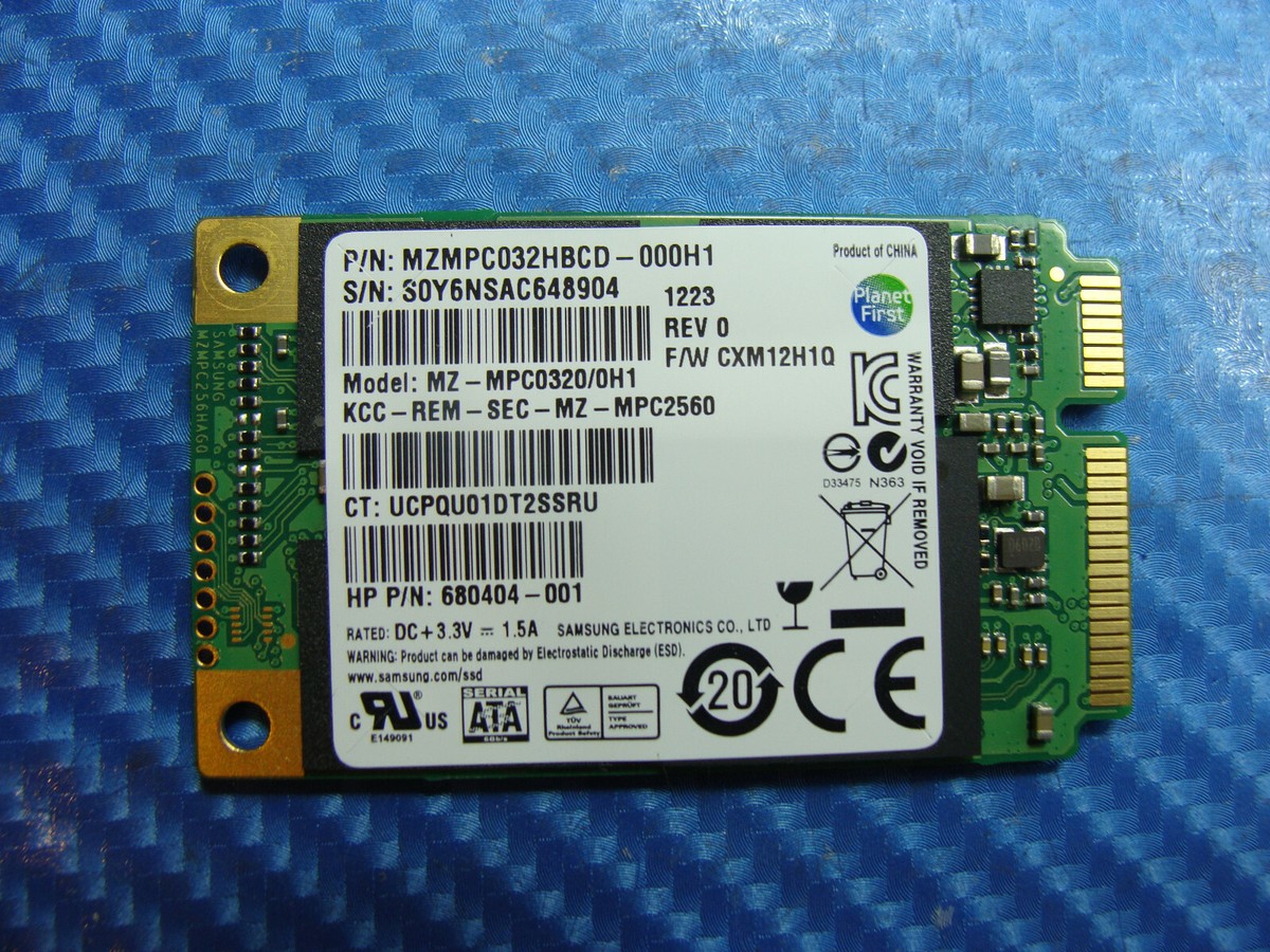 HP Envy 4-1110us 32GB SSD MZ-MPC0320/0H1 680404-001 687100 HP Envy 4-1110us 32GB SSD MZ-MPC0320/0H1 680404-001 687100