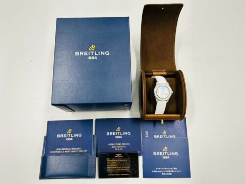 Breitling Superocean 36 A17316 Automatic White Unisex Watch Near Mint A2847 - Picture 11 of 11