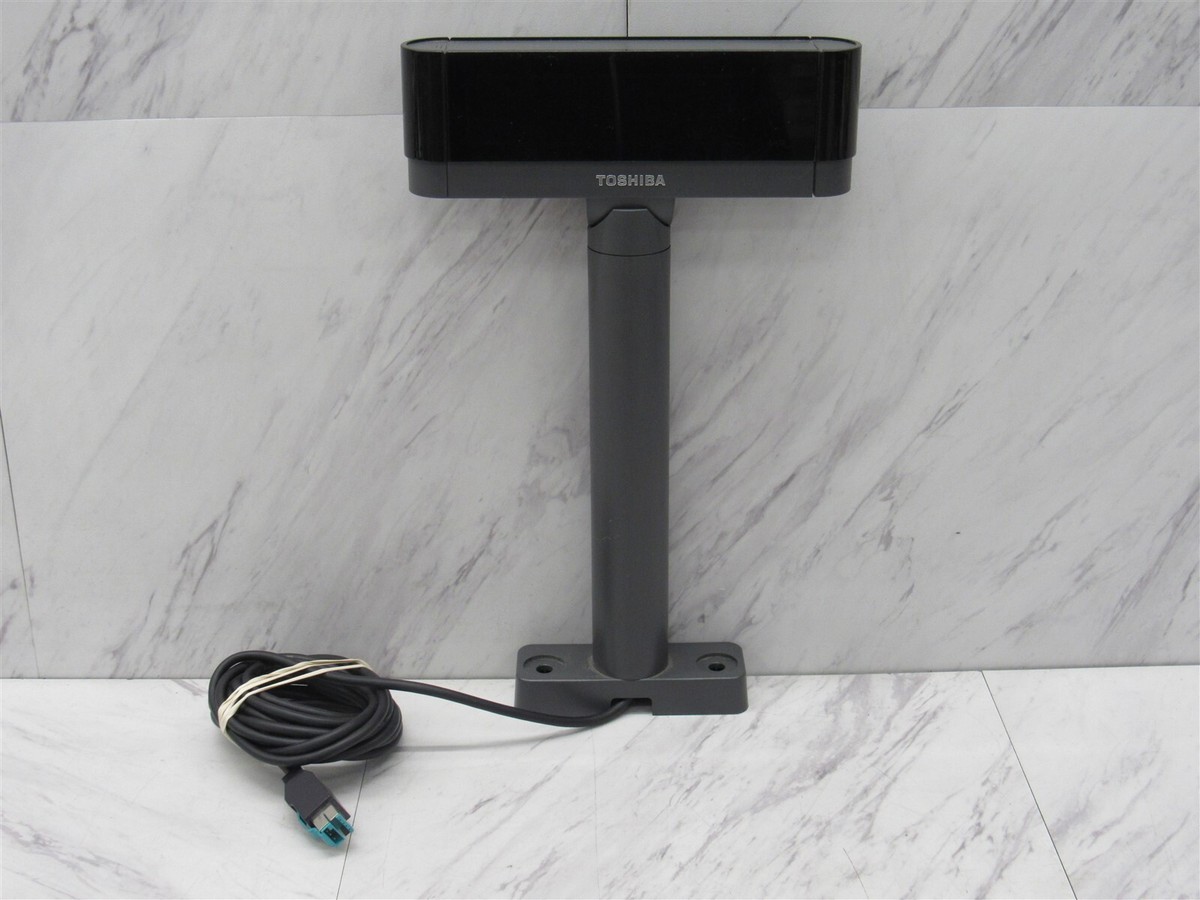 Toshiba TCx 2x20 Customer Display Screen Pole w/ Powered USB