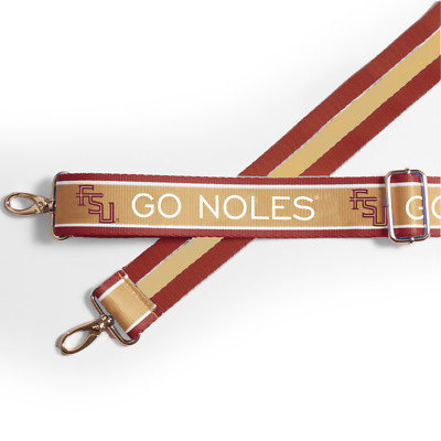 Desden Florida State Seminoles Licensed Patterned 1.5'' Adjustable Purse Strap