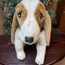 Vintage Hush Puppies Basset Hound Dog Plush 13" Hamilton Gifts