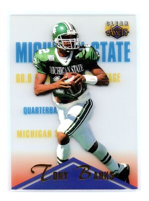 1996 Classic Clear Assets Multisport #47 Tony Banks Michigan State Spartans