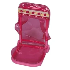 Barbie Camping Sisters I Love Bird Watching PINK Folding Chair 2008 Mattel