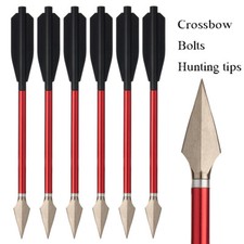 Archery 6.7" Aluminum Bolts Arrows Replaceable Hunting Tips for Hunting 6/12PCS