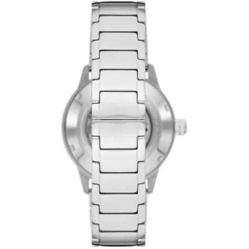 New Emporio Armani Green Skeleton Meccanico Automatic Men's Steel Watch AR60053 - Picture 5 of 8