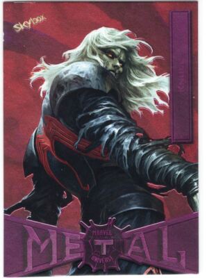 Spider-Man Marvel Metal Universe Light FX Pink [75] Base Card #42 Knull