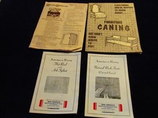 How to Weave Seats of Rush Flat Reed Ash Splint Caning Booklet Lot Q1011