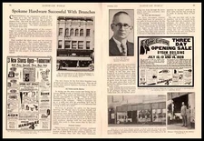 1929 Spokane Washington Hardware Store Photos A P Meyers Article 2-Page Print Ad