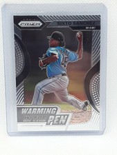 Sixto Sanchez 2020 Panini Prizm Baseball - Warming In The Pen - Miami Marlins