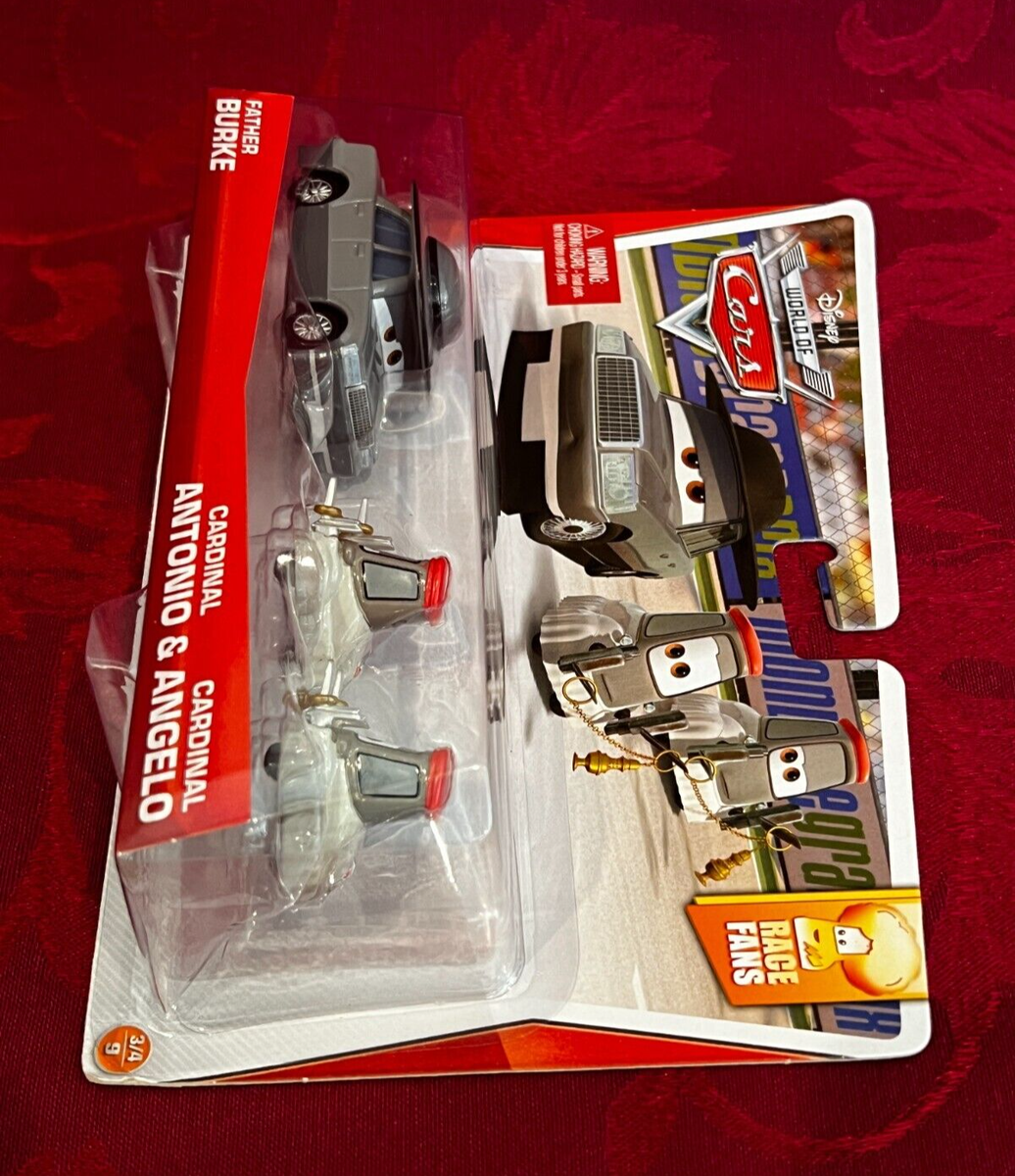 ミニカー Father Burke & Cardinal Antonio & Angelo Disney Pixar Cars FATHER BURKE CARDINAL ANTONIO & ANGELO