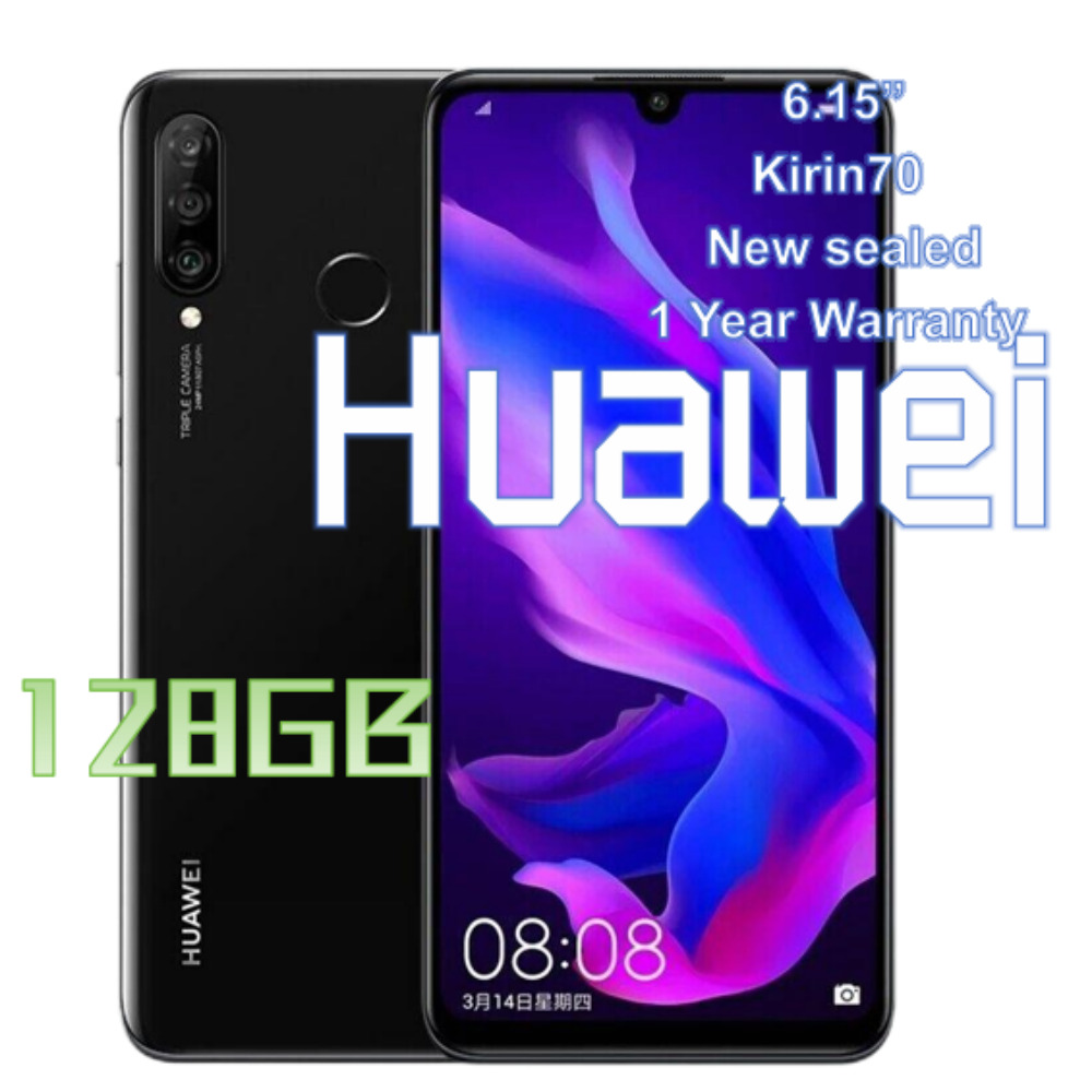 New sealed Huawei P30 Lite Smartphone 6+128GB Android  Unlocked-BLACK