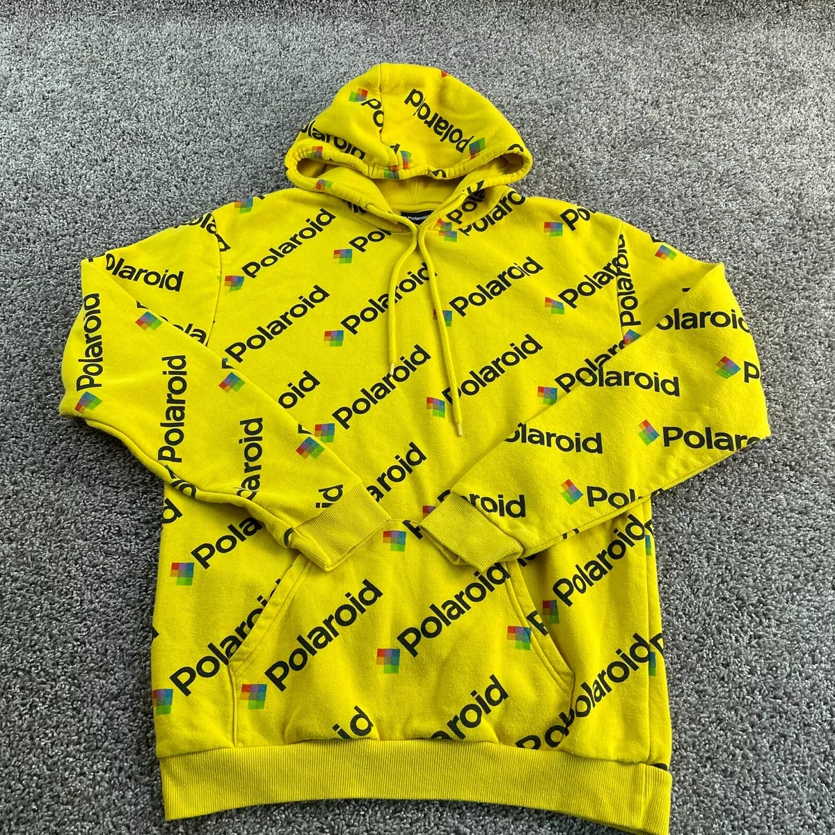 Yellow polaroid store hoodie