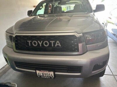 2008-2021 ABS Black TRD REP Front Grill Amber LEDs letters