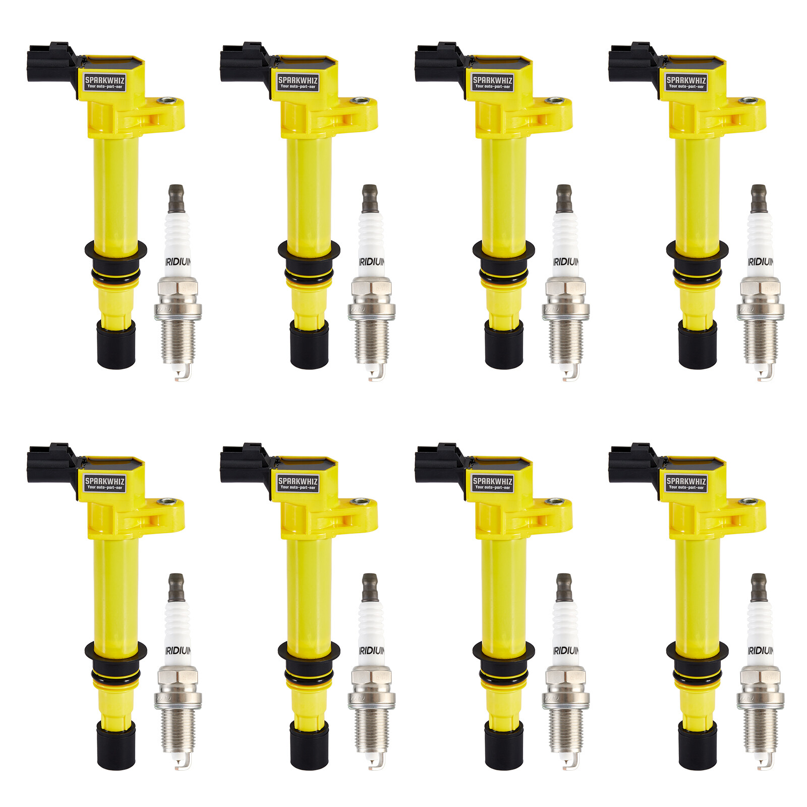Set of 8 Ignition Coil Pack and Spark Plugs For Dodge Durango 4.7L V8 2000-2007