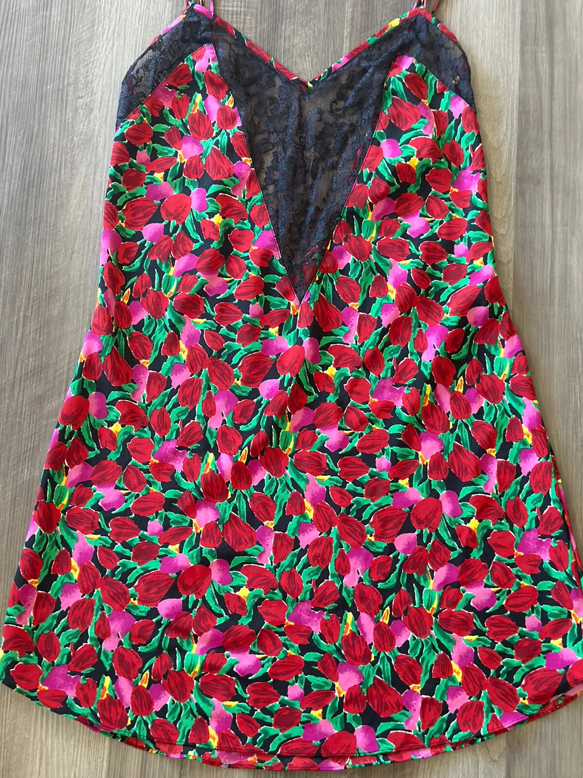 UNDERCOVER Abito slip tulipani vintage oro Victoria's Secret taglia M