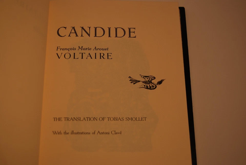 Candide, by Francois M. A. Voltaire. Franklin Library 1979 Foto 2 de 2