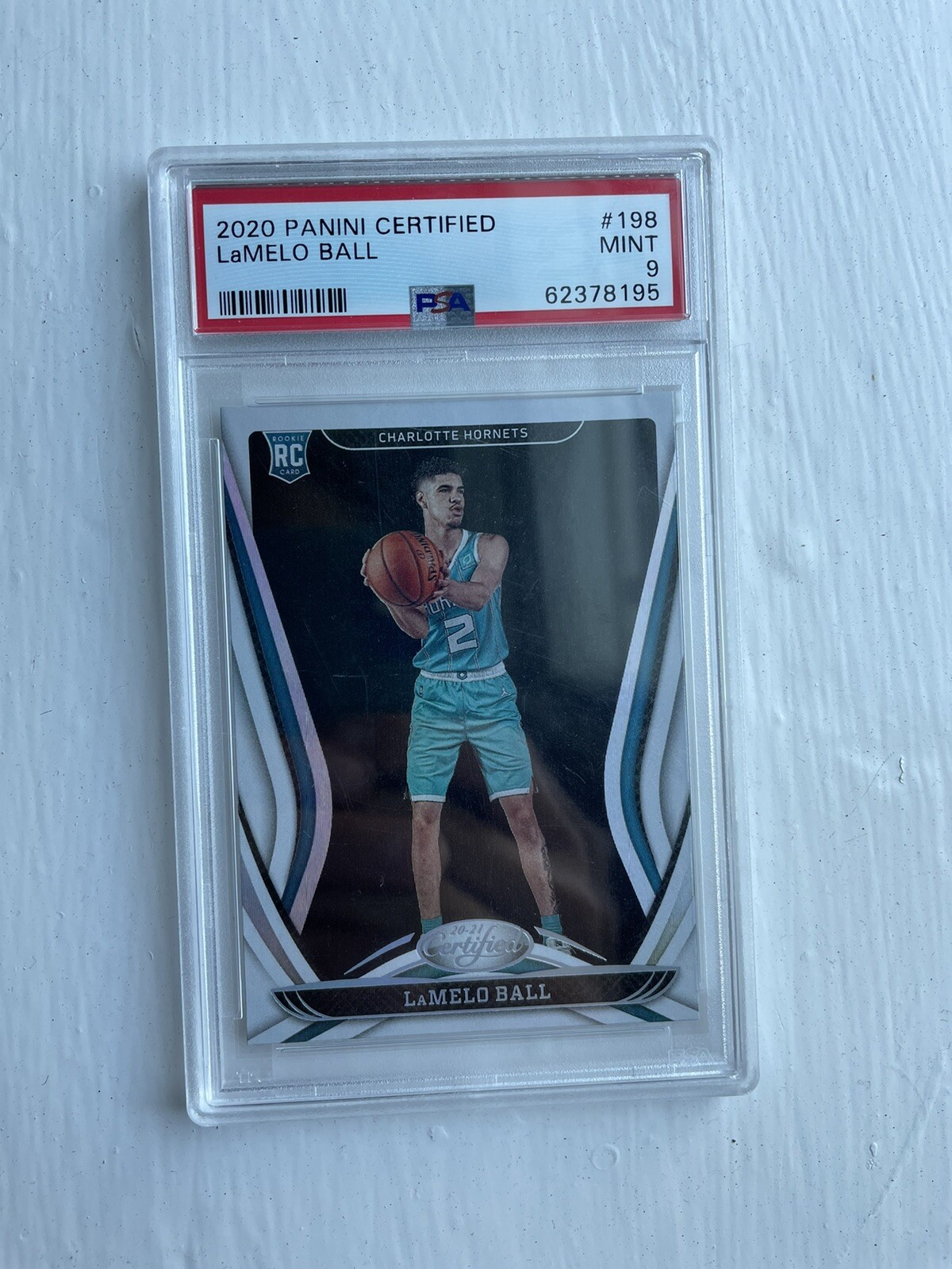 2020-21 Panini Certified LAMELO BALL #198 Charlotte Hornets ROOKIE RC PSA 9