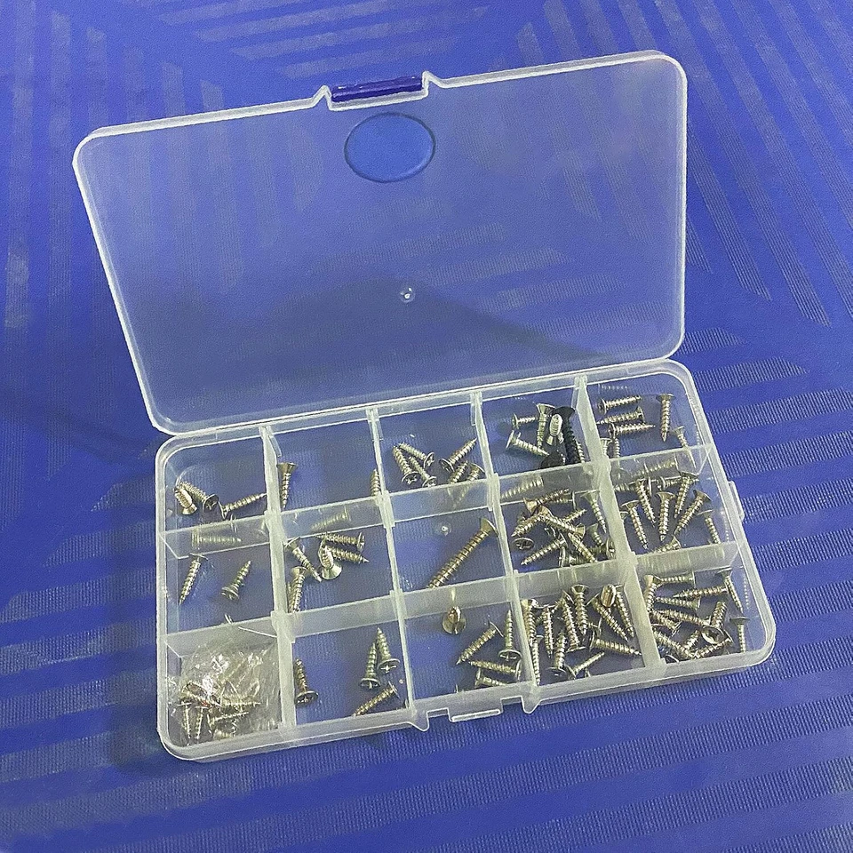 2-32PC Clear Jewelry Box Plastic Bead Storage Craft Container Earrings Organizer - Image 4 of 4