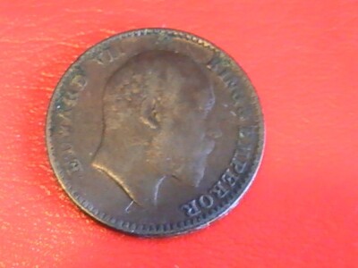 INDIA EDWARD VII  1/12 ANNA VERY NICE SMALL COIN 1910 KM# 498
