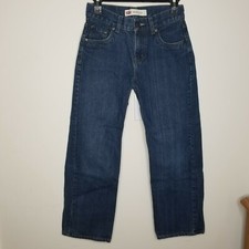 Boys Levis 550 Blue Jeans Size 14 Reg 27 x 27 Relaxed Denim Youth Nice
