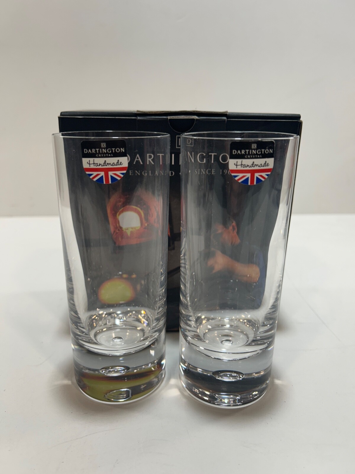 Dartington Exmoor Set Of 2 Double Old Fashioned Tumblers - New & Boxed