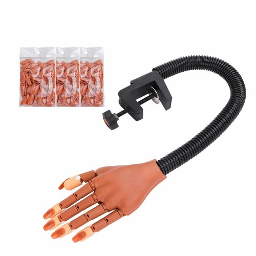 Nail Training Hand Fake Hand Nail Practice Flexible Adjustable Maniquin Hand AU - Picture 9 of 14