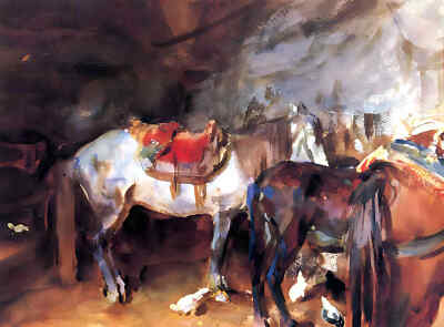 Arab Stable 1906 Painting by John Singer Sargent 8x10'' Art Print