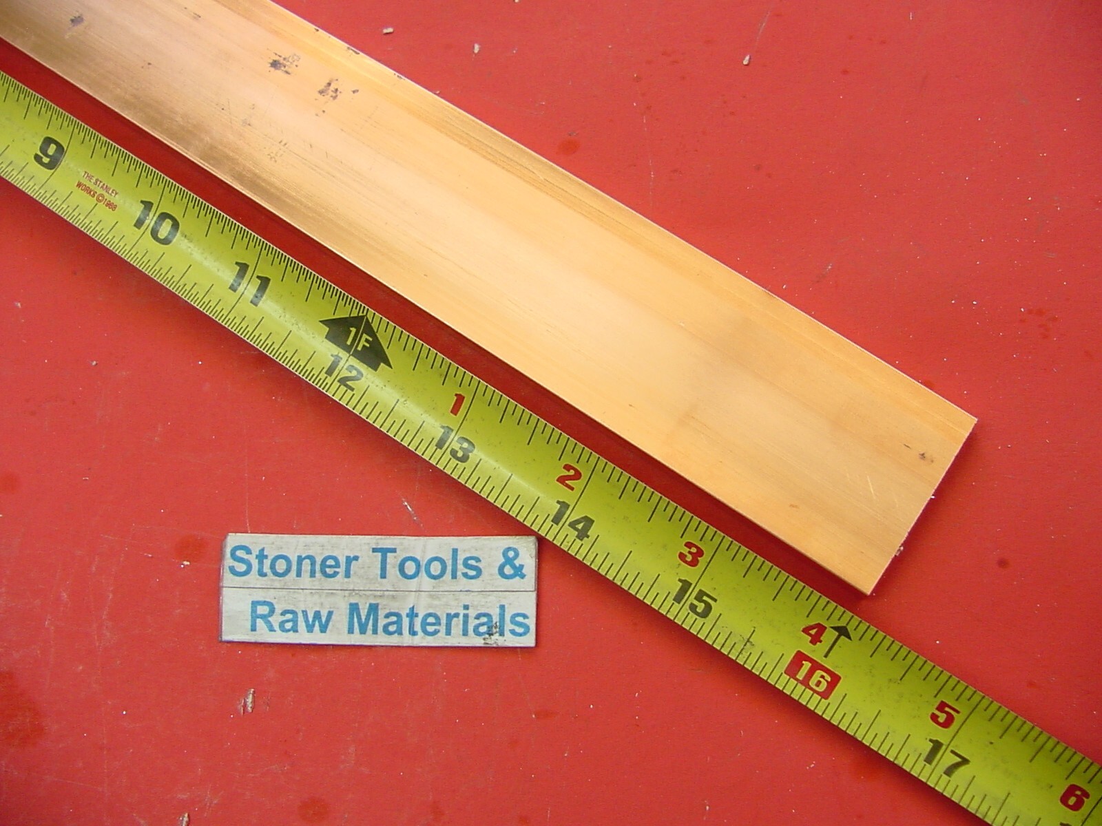 110 Copper Flat Bar - 1/8" X 1" X 12" Long, CDA-110 Copper Bus Bar For Electrical 2 thumbnail image