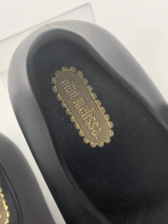 Мини Melissa девочек черный черепаховый коричневый бант Ultragirl плоский туфли 7 - Изображение 2 из 4