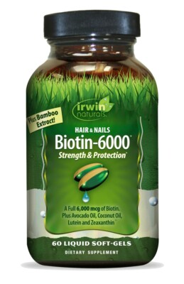 Biotin-6000 Hair and Nails Strength and Protect with a full 6000 mcg of Biotin