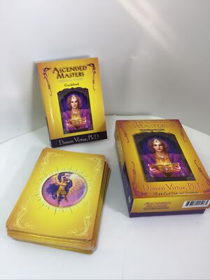Doreen Virtue Ascended Masters AUTHENTIC Oracle Cards COMPLETE 44 w/ Guide Book