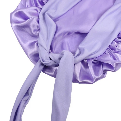 Women Satin Bonnet Long Hair Care Sleep Hat Cap Night Silk Feel Head Wrap Turban - Picture 8 of 41